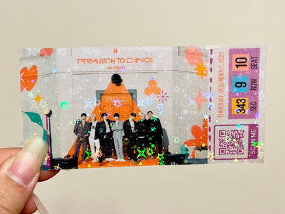 [MADE TO ORDER - CONCERT TICKET] BTS x PTD Permission to Dance On Stage LA - ONLINE Streaming - Memorabilia Concert Ticket