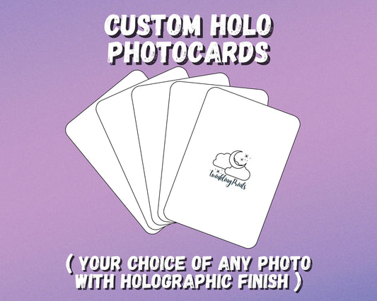 [MADE TO ORDER - PHOTOCARDS] Custom Holographic Photocards