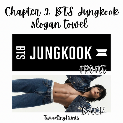 [IN STOCK - SLOGAN TOWEL] BTS Microfiber Slogan Towel (Bangtan, Jungkook, V, Jimin, j-hope, Suga, Jin, RM)