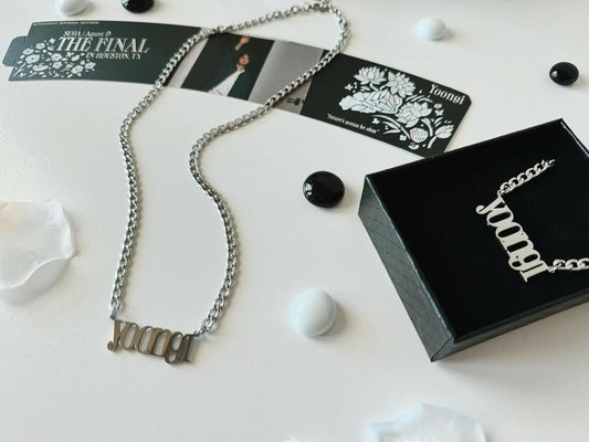 [IN STOCK - JEWELRY] Yoongi Stainless Steel Chain Necklace