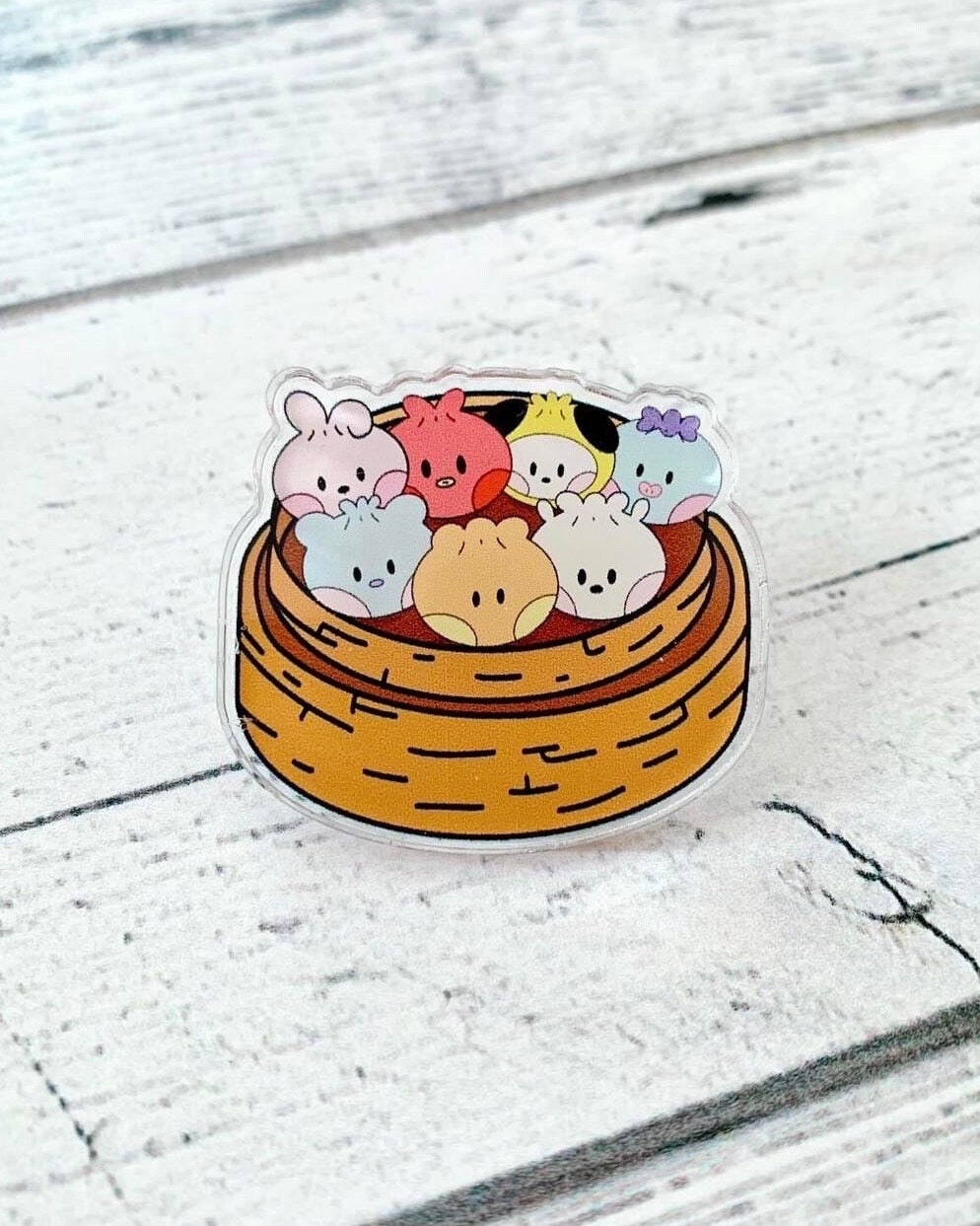 [IN STOCK - PINS] Bangtan Buns Acrylic Pin