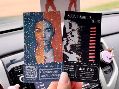 [MADE TO ORDER - CONCERT TICKET] BTS SUGA | Agust D x D-DAY World Tour V1 - (Personalized) Memorabilia Concert Ticket
