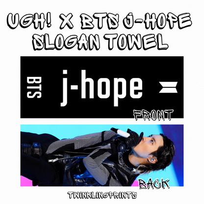 [IN STOCK - SLOGAN TOWEL] BTS Microfiber Slogan Towel (Bangtan, Jungkook, V, Jimin, j-hope, Suga, Jin, RM)