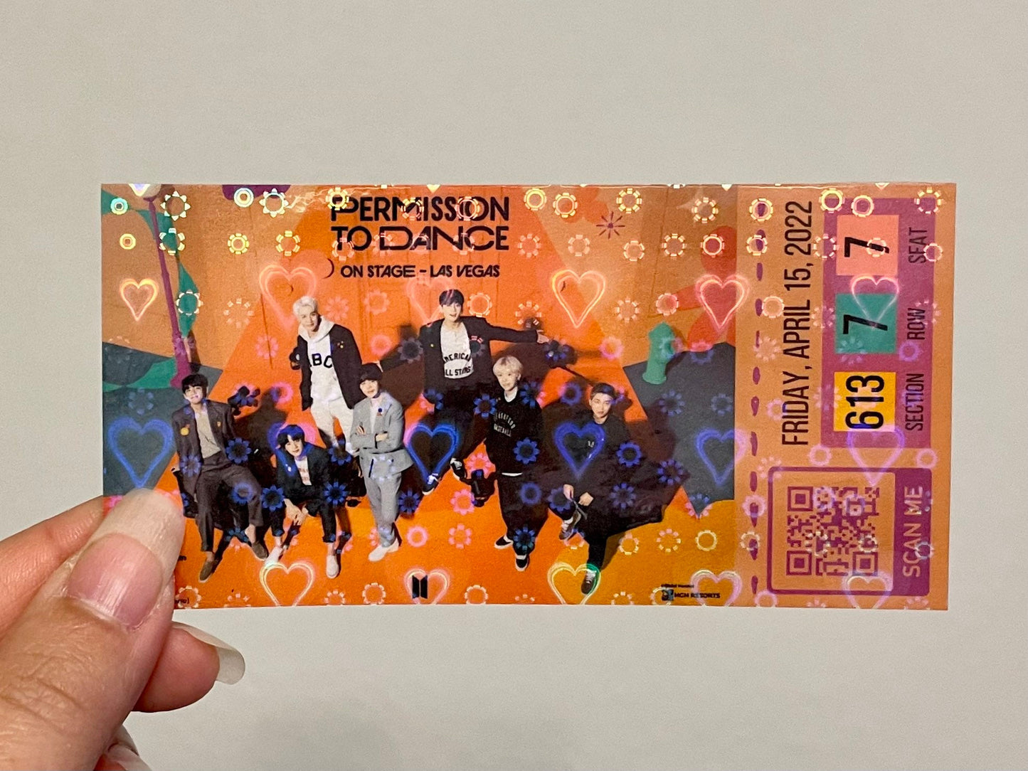 [MADE TO ORDER - CONCERT TICKET] BTS x PTD Permission to Dance On Stage Las Vegas - Allegiant Stadium - (Personalized) Memorabilia Concert Ticket