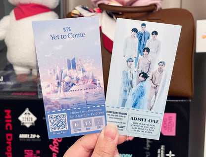 [MADE TO ORDER - CONCERT TICKET] BTS x Yet To Come in BUSAN - ONLINE Streaming - Memorabilia Concert Ticket