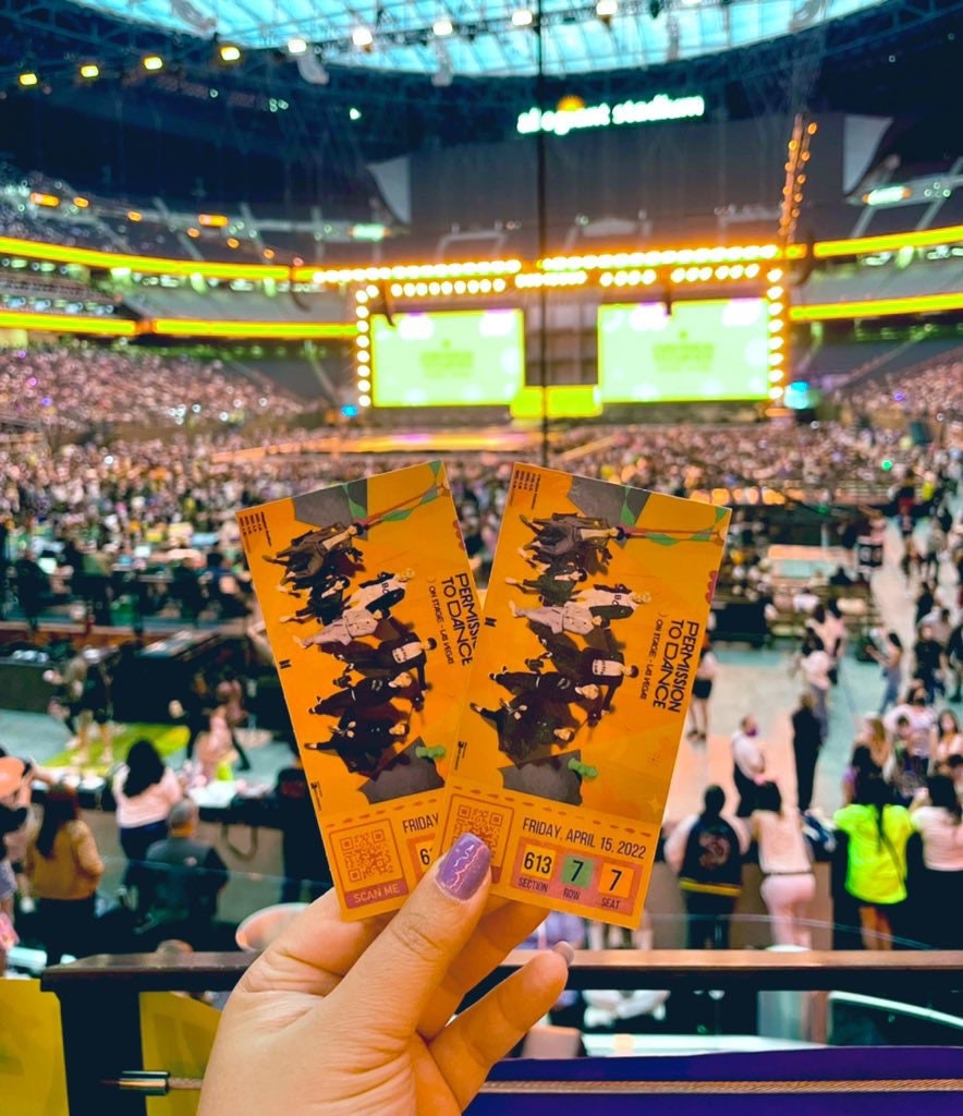 [MADE TO ORDER - CONCERT TICKET] BTS x PTD Permission to Dance On Stage Las Vegas - Allegiant Stadium - (Personalized) Memorabilia Concert Ticket