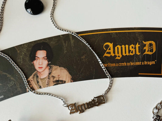 [IN STOCK - JEWELRY] Agust D Stainless Steel Chain Necklace