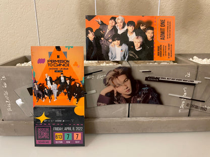 [MADE TO ORDER - CONCERT TICKET] BTS x PTD / Permission to Dance On Stage Las Vegas - Live Play at MGM Grand Garden Arena - (Personalized) Memorabilia Concert Ticket