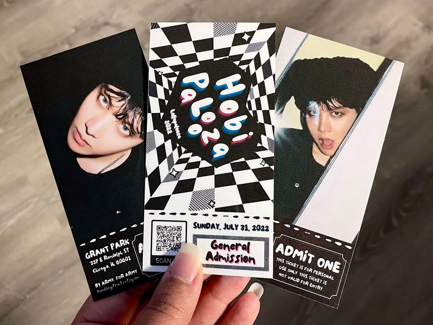 [MADE TO ORDER - CONCERT TICKET] BTS J-Hope at LollaPalooza / HobiPalooza (Jack in the Box x MORE themed) Memorabilia Concert Ticket