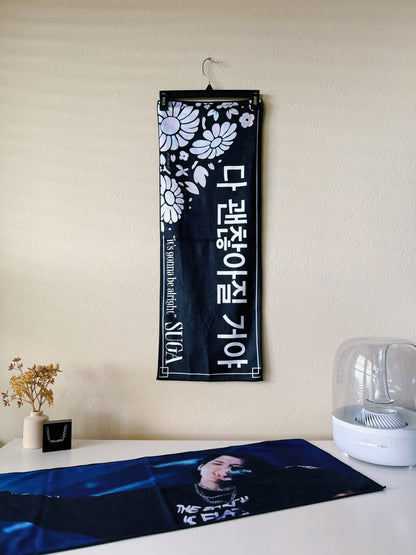 [IN STOCK - SLOGAN TOWEL] The Final Microfiber Slogan Towel (Agust D, Suga, Yoongi)