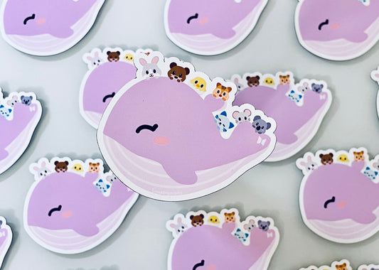 [IN STOCK - STICKERS] Bangtan Buddies Korehae Whale Sticker