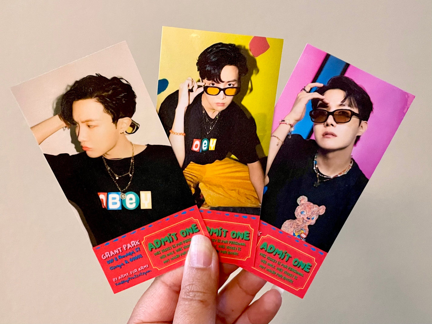 [MADE TO ORDER - CONCERT TICKET] BTS J-Hope at LollaPalooza / HobiPalooza Memorabilia Concert Ticket