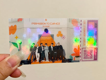 [MADE TO ORDER - CONCERT TICKET] BTS x PTD Permission to Dance On Stage LA - ONLINE Streaming - Memorabilia Concert Ticket