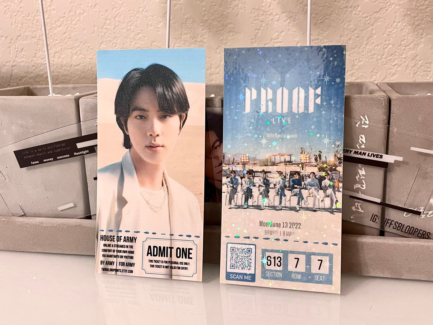 [MADE TO ORDER - CONCERT TICKET] BTS Proof Live 20220613 Memorabilia Concert Ticket