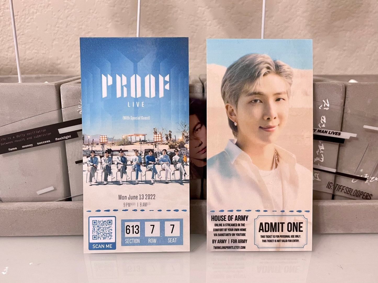 [MADE TO ORDER - CONCERT TICKET] BTS Proof Live 20220613 Memorabilia Concert Ticket
