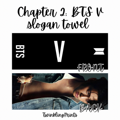 [IN STOCK - SLOGAN TOWEL] BTS Microfiber Slogan Towel (Bangtan, Jungkook, V, Jimin, j-hope, Suga, Jin, RM)