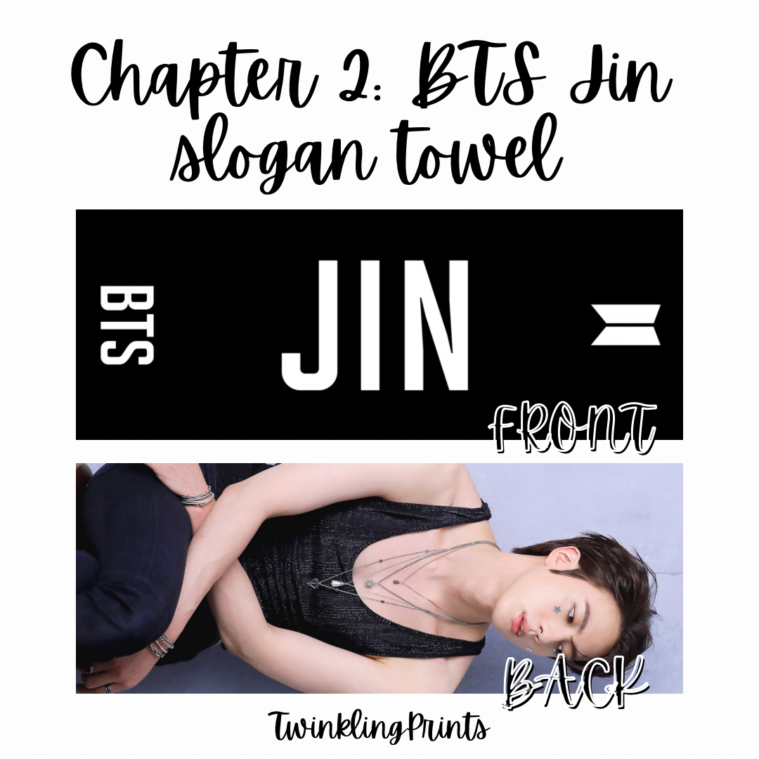 [IN STOCK - SLOGAN TOWEL] BTS Microfiber Slogan Towel (Bangtan, Jungkook, V, Jimin, j-hope, Suga, Jin, RM)