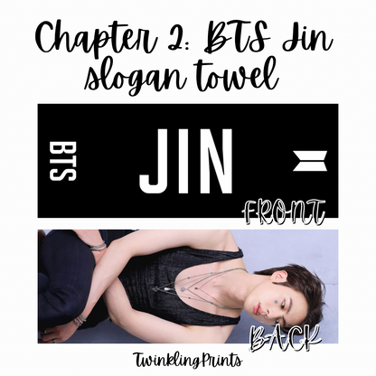 [IN STOCK - SLOGAN TOWEL] BTS Microfiber Slogan Towel (Bangtan, Jungkook, V, Jimin, j-hope, Suga, Jin, RM)