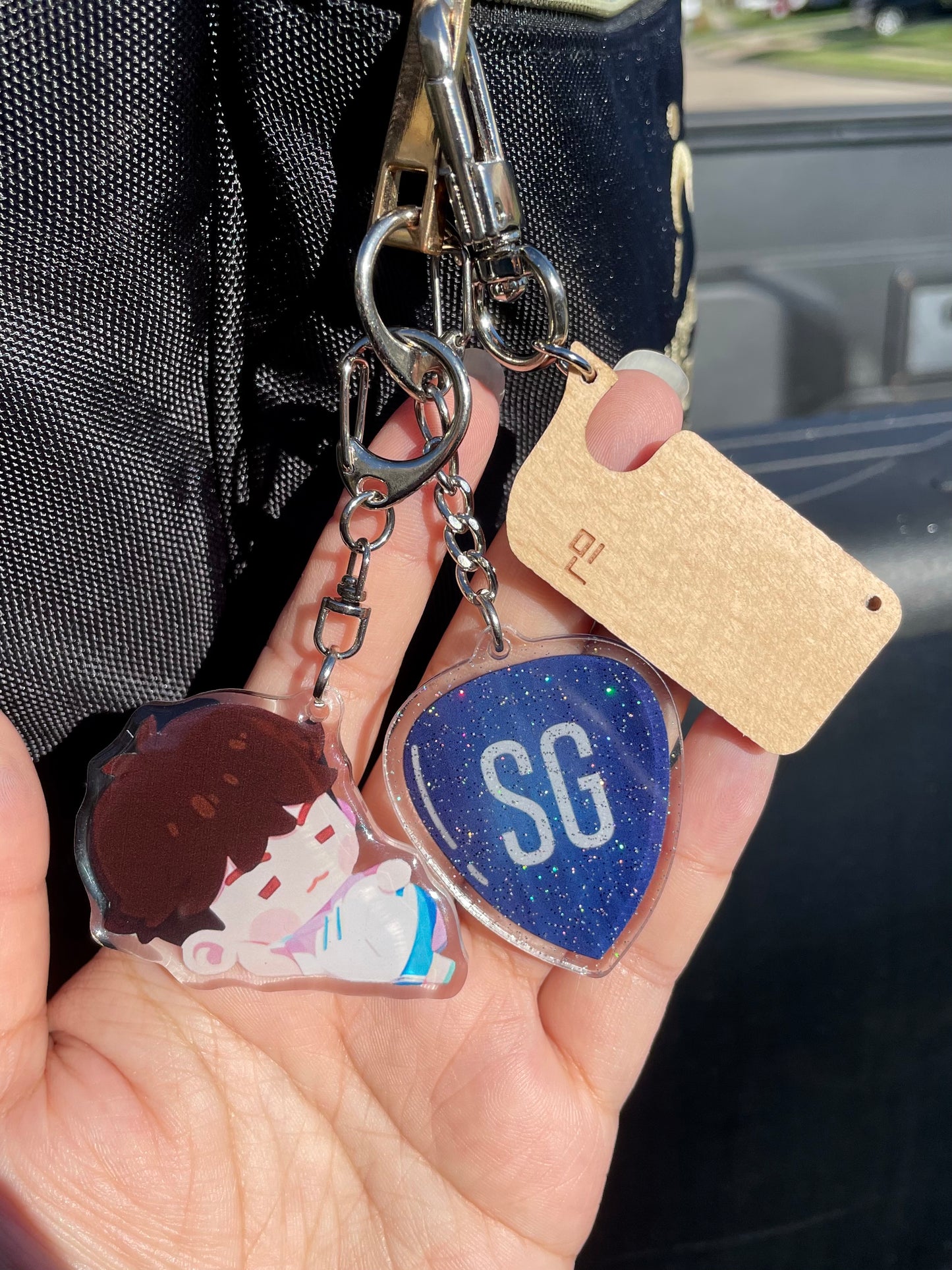 [IN STOCK - KEYCHAINS] BTS SUGA (Beech) Whale Cutting Board Mini Wooden Keychain