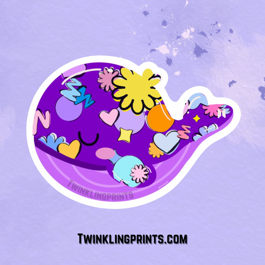 [IN STOCK - MAGNETS] Korehae Whale - Purple (Permission to Dance Themed) Magnet