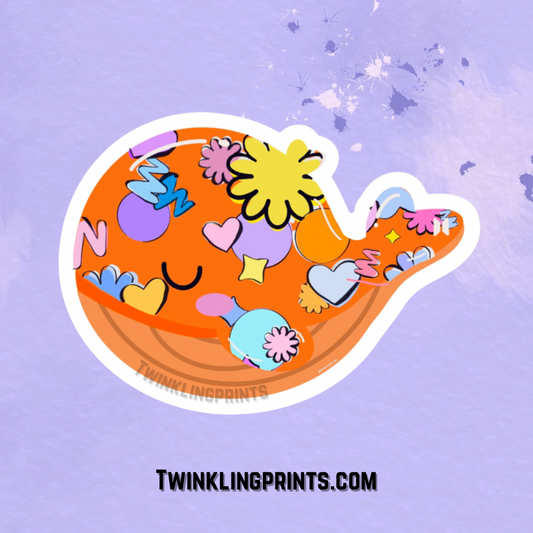 [IN STOCK - MAGNETS] Korehae Whale - Orange (Permission to Dance Themed) Magnet