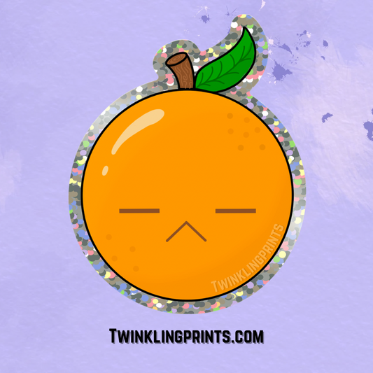 [IN STOCK - STICKERS] Min Yoongi Tangerine Glitter Sticker l