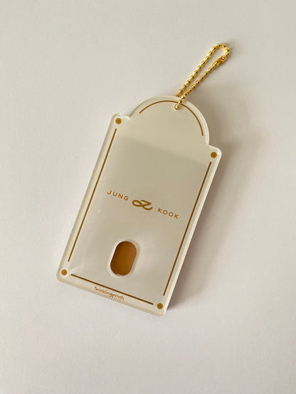 [IN STOCK - PC HOLDER] Jungkook x Golden (Solid / Ivory) Acrylic Photocard Holder