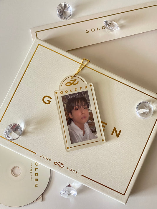 [IN STOCK - PC HOLDER] Jungkook x Golden (Solid / Ivory) Acrylic Photocard Holder