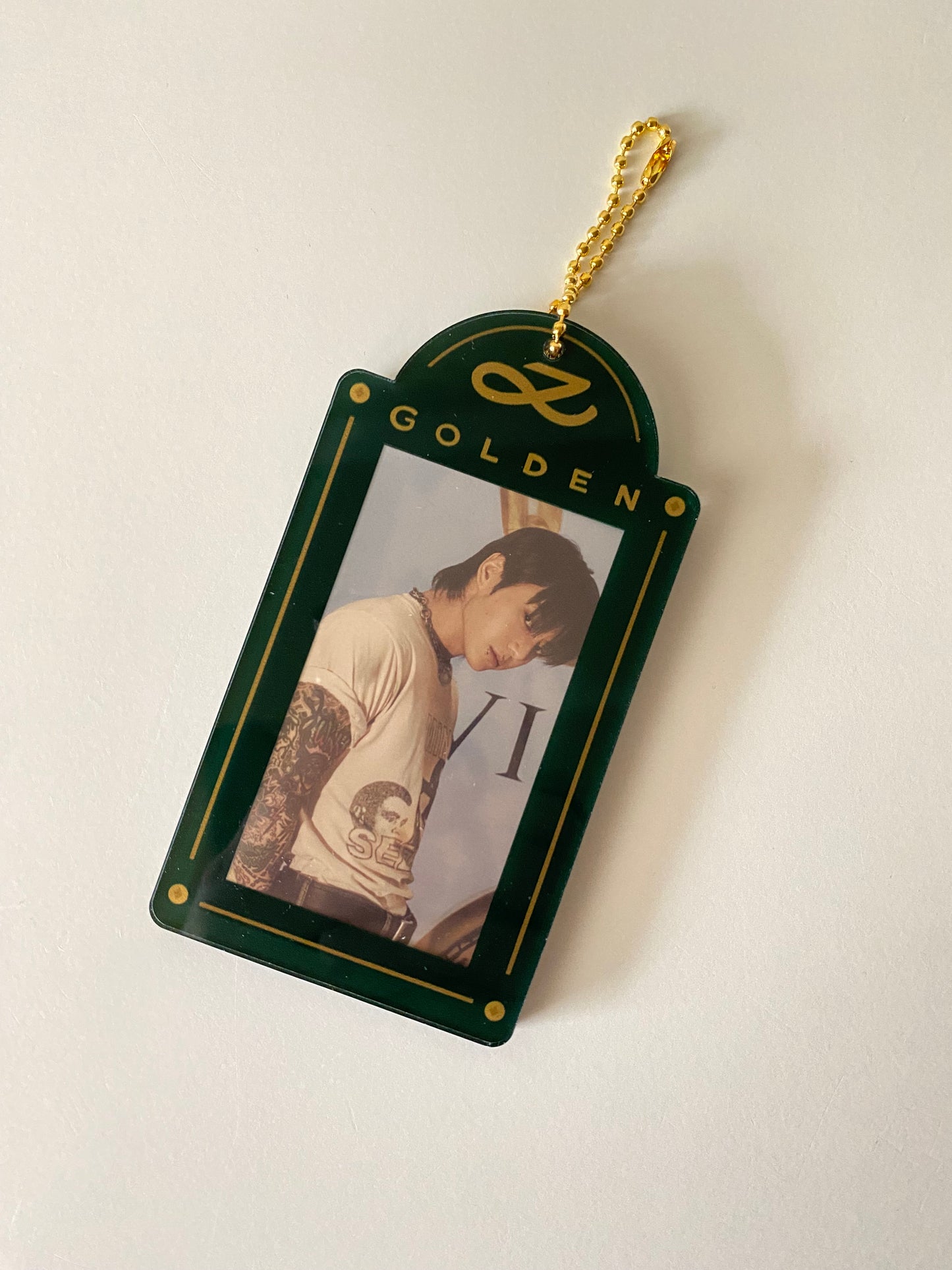 [IN STOCK - PC HOLDER] Jungkook x Golden (Shine / Green) Acrylic Photocard Holder