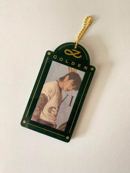 [IN STOCK - PC HOLDER] Jungkook x Golden (Shine / Green) Acrylic Photocard Holder