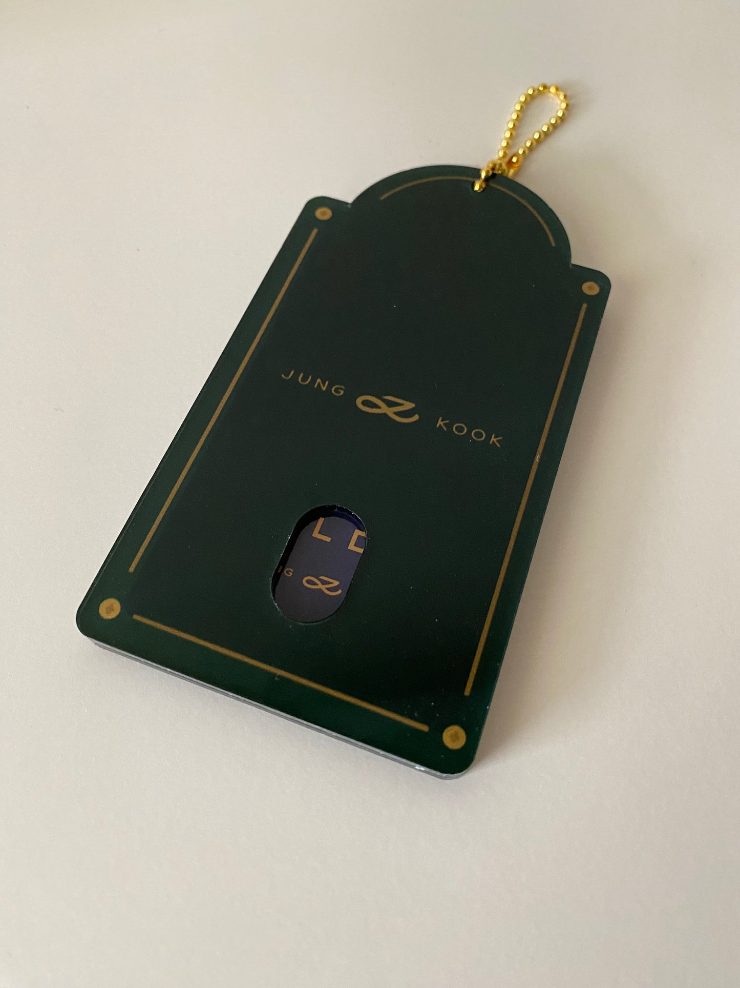[IN STOCK - PC HOLDER] Jungkook x Golden (Shine / Green) Acrylic Photocard Holder