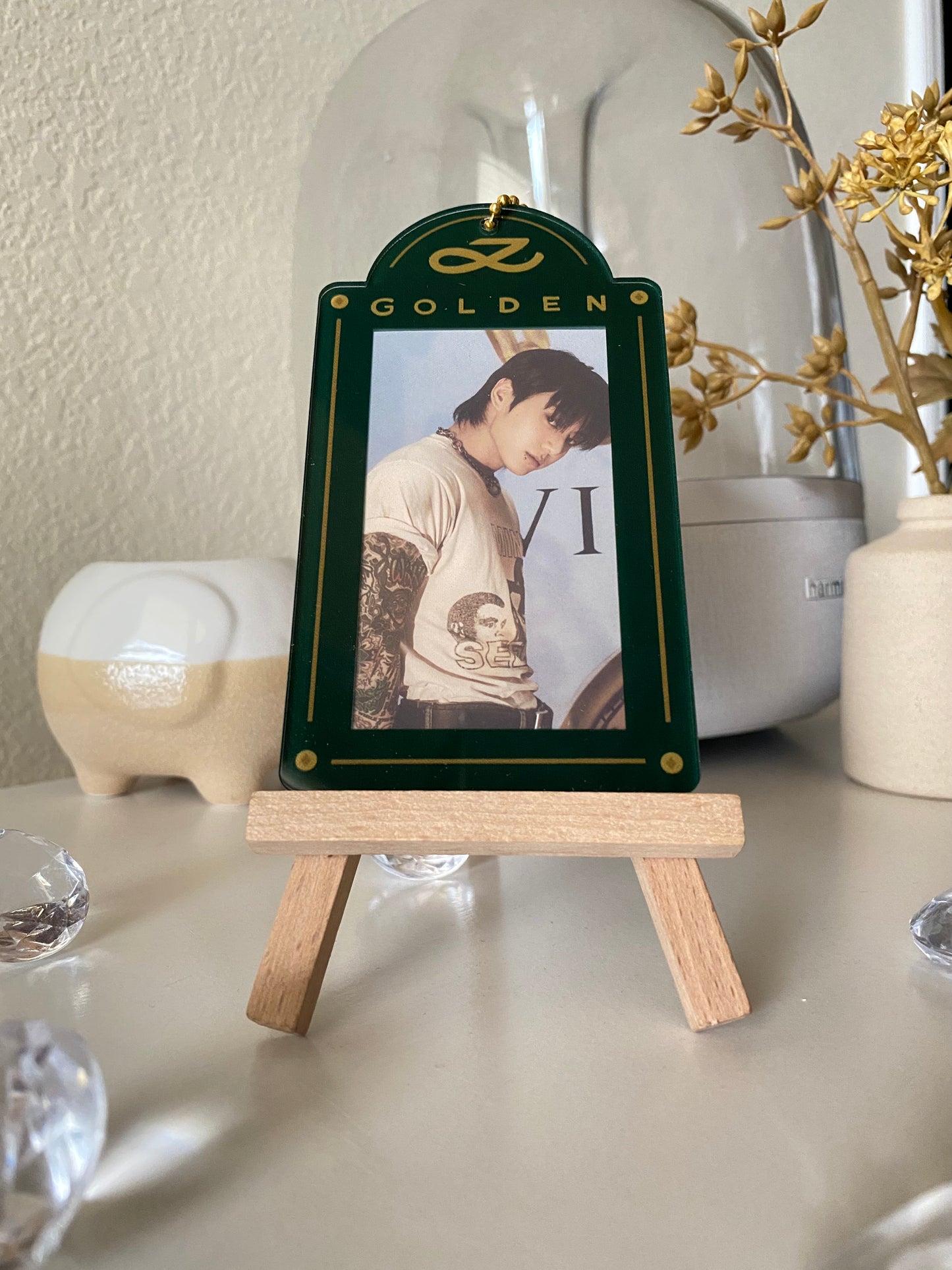 [IN STOCK - PC HOLDER] Jungkook x Golden (Shine / Green) Acrylic Photocard Holder