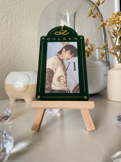 [IN STOCK - PC HOLDER] Jungkook x Golden (Shine / Green) Acrylic Photocard Holder