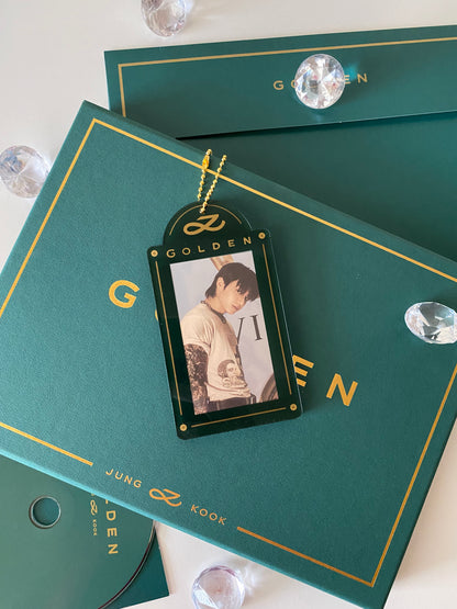 [IN STOCK - PC HOLDER] Jungkook x Golden (Shine / Green) Acrylic Photocard Holder