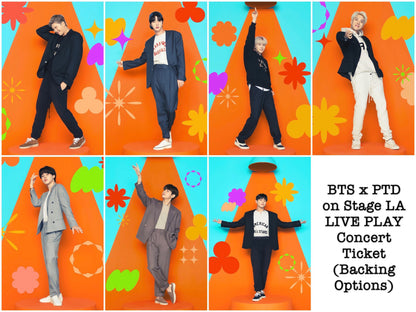 [MADE TO ORDER - CONCERT TICKET] BTS x PTD Permission to Dance On Stage LA - Live Play at Youtube Theater - (Personalized) Memorabilia Concert Ticket