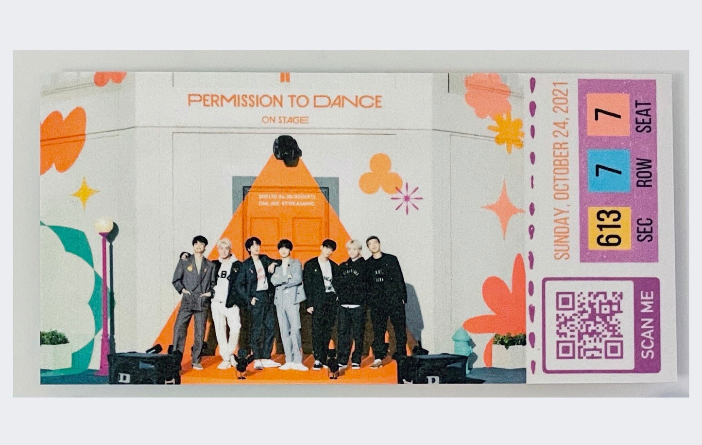 [MADE TO ORDER - CONCERT TICKET] BTS x PTD Permission to Dance On Stage LA - ONLINE Streaming - Memorabilia Concert Ticket