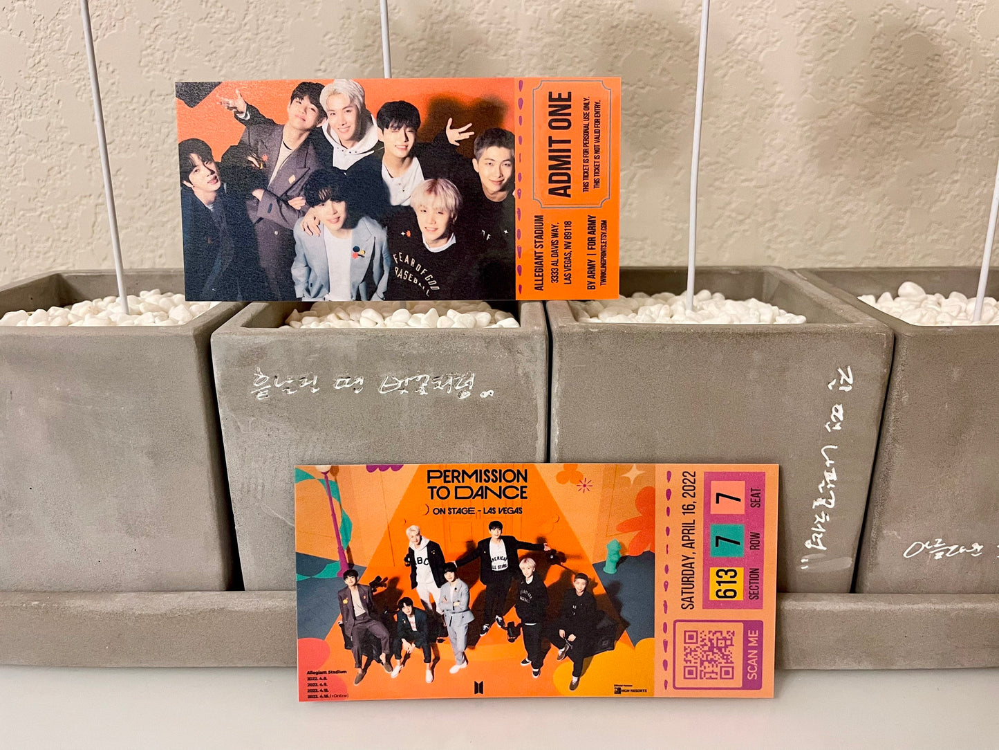 [MADE TO ORDER - CONCERT TICKET] BTS x PTD Permission to Dance On Stage Las Vegas - Allegiant Stadium - (Personalized) Memorabilia Concert Ticket