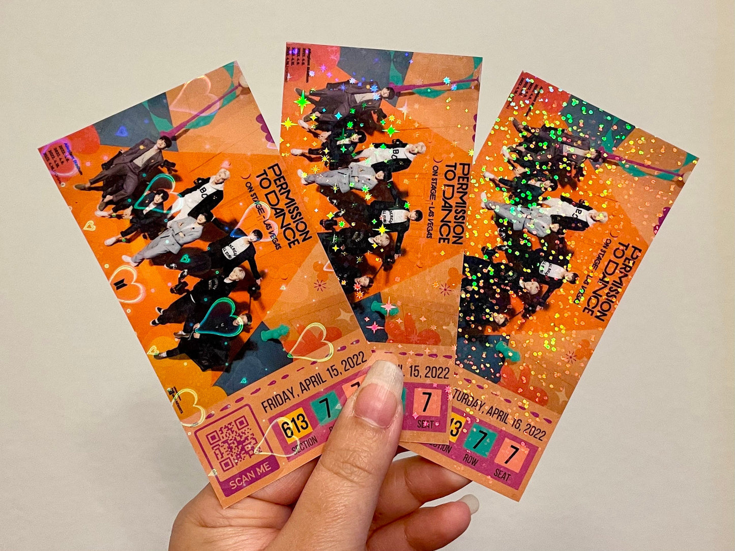 [MADE TO ORDER - CONCERT TICKET] BTS x PTD Permission to Dance On Stage Las Vegas - Allegiant Stadium - (Personalized) Memorabilia Concert Ticket