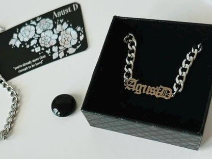[IN STOCK - JEWELRY] Agust D Stainless Steel Chain Bracelet