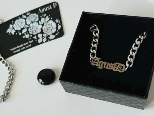 [IN STOCK - JEWELRY] Agust D Stainless Steel Chain Bracelet