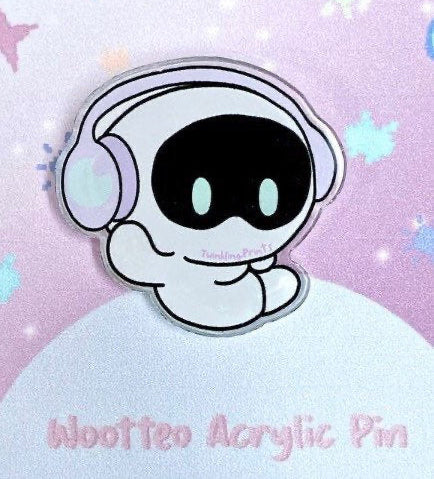 [IN STOCK - PINS] BTS Jin x Wootteo (Music Version) Teeny Tiny Acrylic Pin
