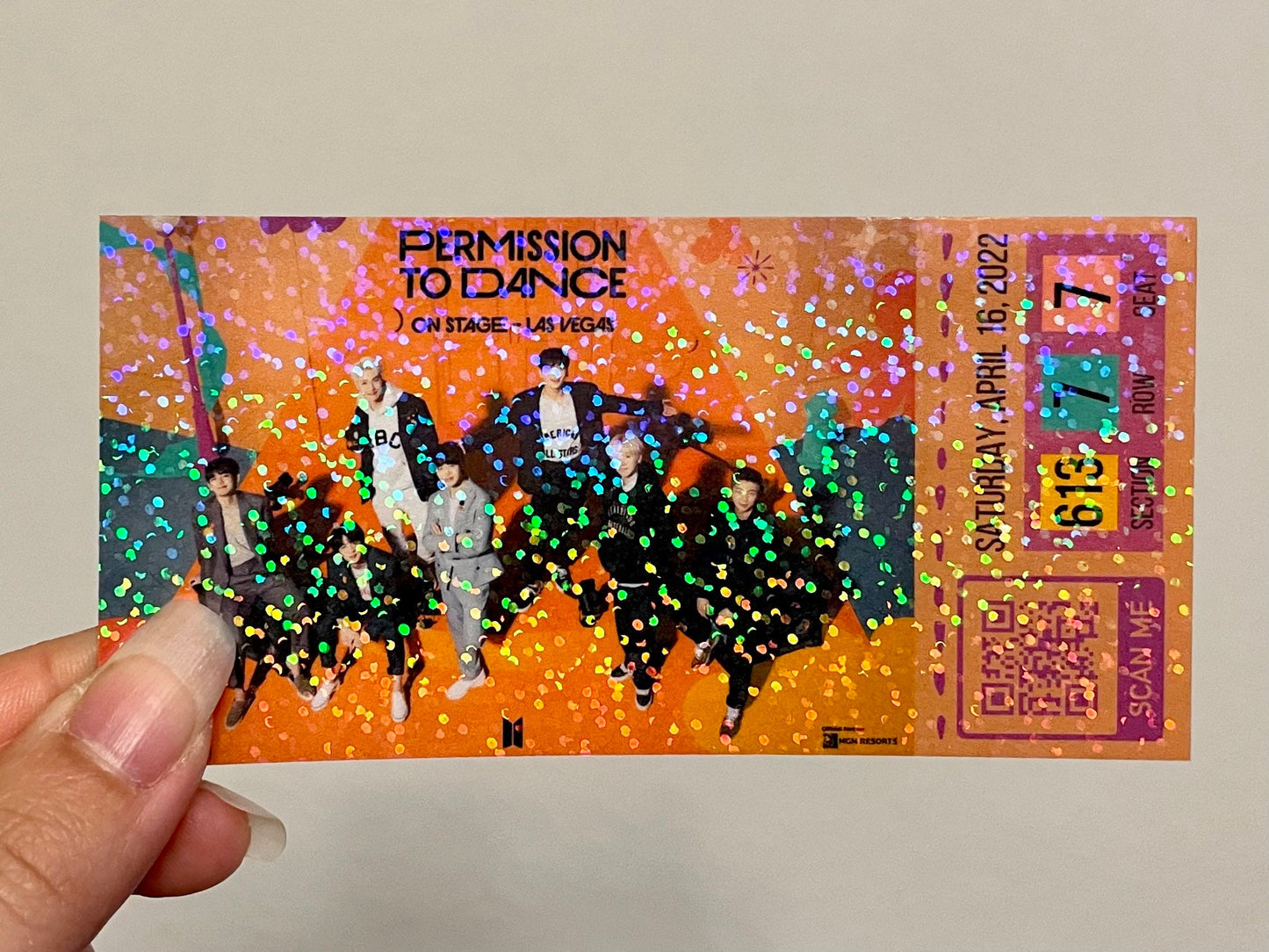 [MADE TO ORDER - CONCERT TICKET] BTS x PTD Permission to Dance On Stage Las Vegas - Allegiant Stadium - (Personalized) Memorabilia Concert Ticket