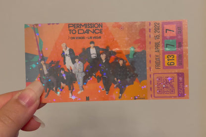 [MADE TO ORDER - CONCERT TICKET] BTS x PTD Permission to Dance On Stage Las Vegas - Allegiant Stadium - (Personalized) Memorabilia Concert Ticket