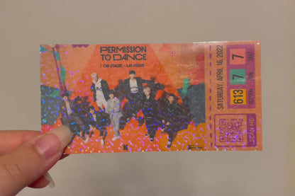 [MADE TO ORDER - CONCERT TICKET] BTS x PTD Permission to Dance On Stage Las Vegas - Allegiant Stadium - (Personalized) Memorabilia Concert Ticket