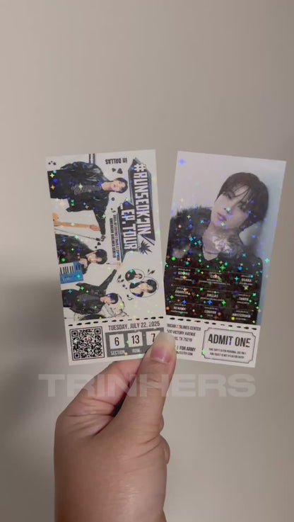 [MADE TO ORDER - CONCERT TICKET] BTS Jin | RunSeokjin_EP.Tour World Tour - (Personalized) Memorabilia Concert Ticket
