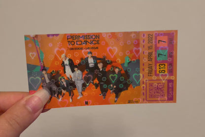 [MADE TO ORDER - CONCERT TICKET] BTS x PTD Permission to Dance On Stage Las Vegas - Allegiant Stadium - (Personalized) Memorabilia Concert Ticket